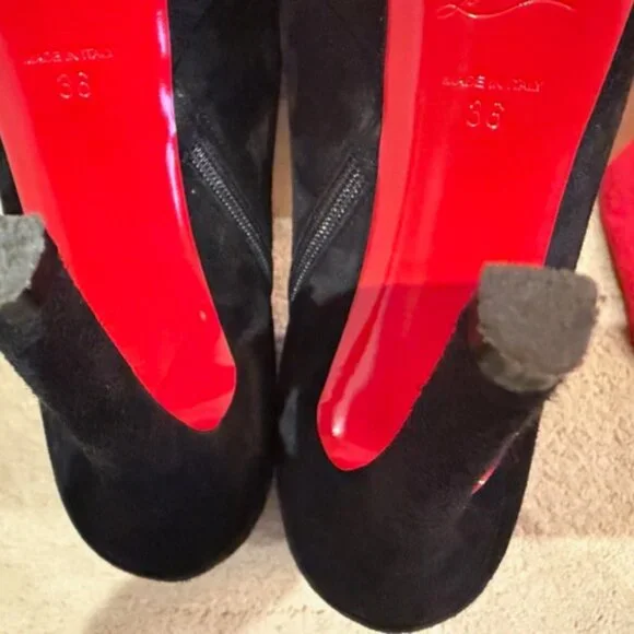 Christian Louboutin Platform Suede Bootie - Picture 14 of 16